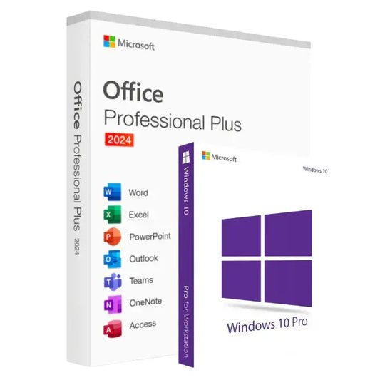 Windows 10 Pro + Office 2024 Pro Plus – Business Bundle (Kein Abo)﻿ msLizenzen