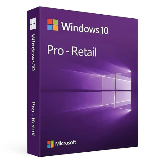 Windows 10 Pro Retail – Übertragbare Vollversion (Kein Abo)﻿ msLizenzen